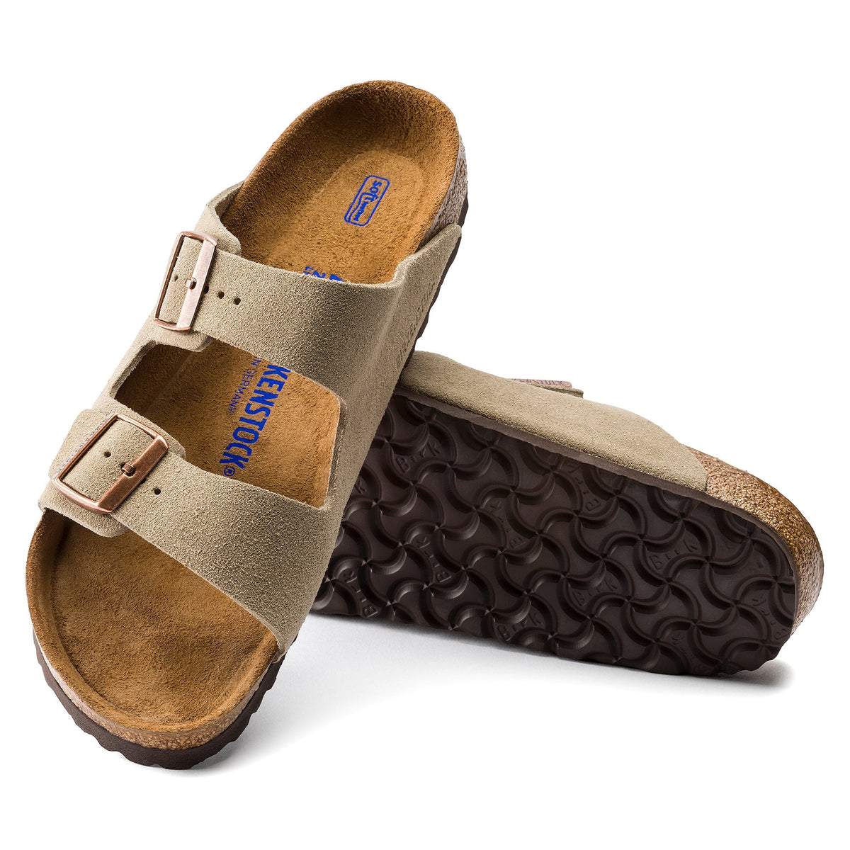 Birkenstock Arizona Soft Footbed Taupe Suede Sandal