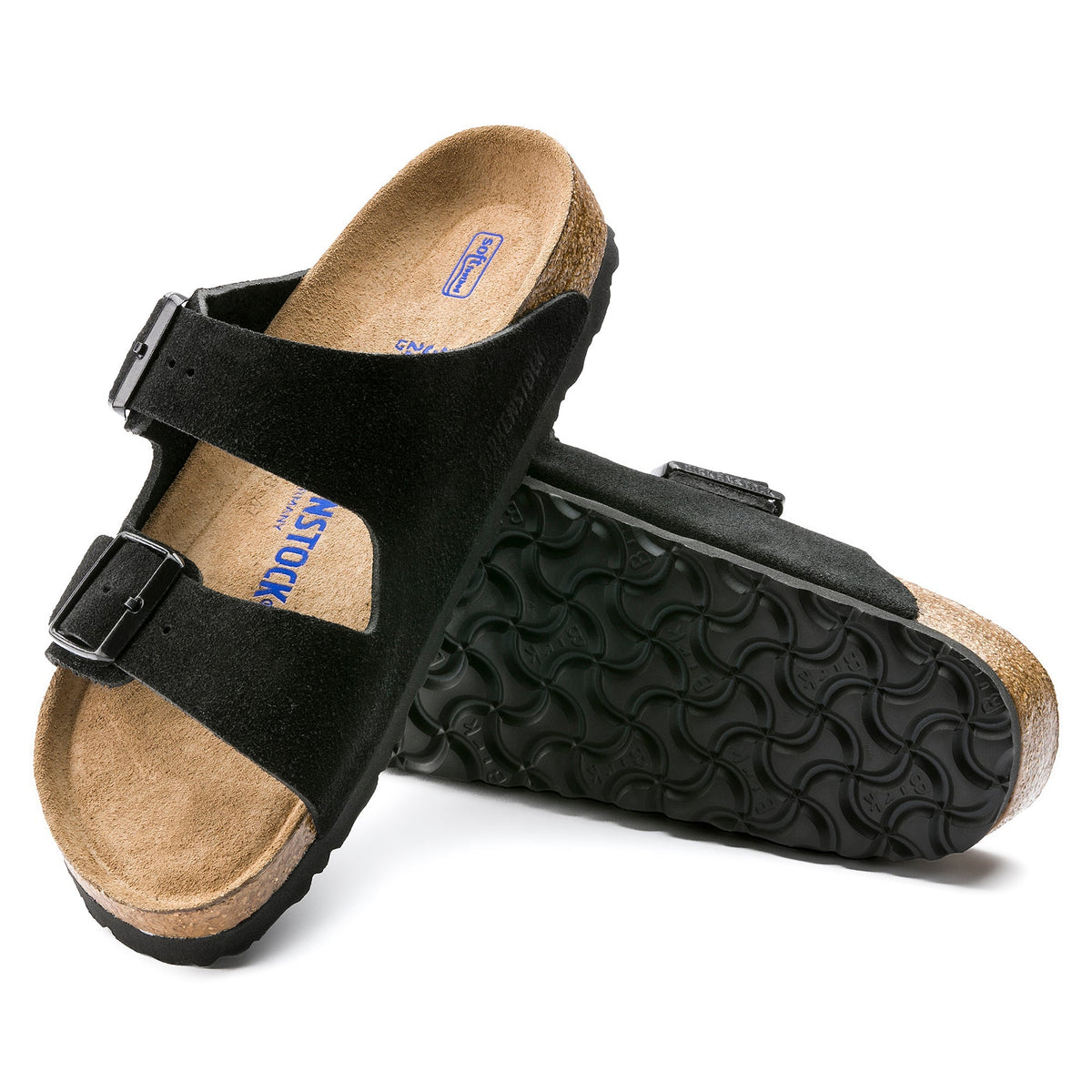 Birkenstock Arizona Soft Footbed Black Suede Sandal