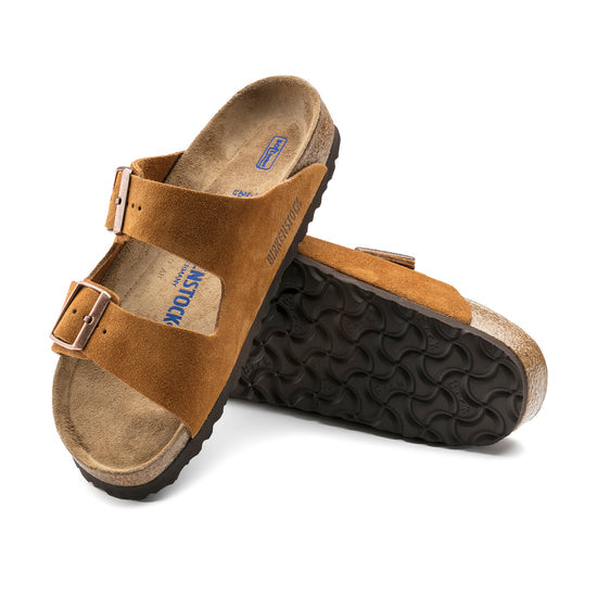 Birkenstock Arizona Soft Footbed Mink Suede Sandal