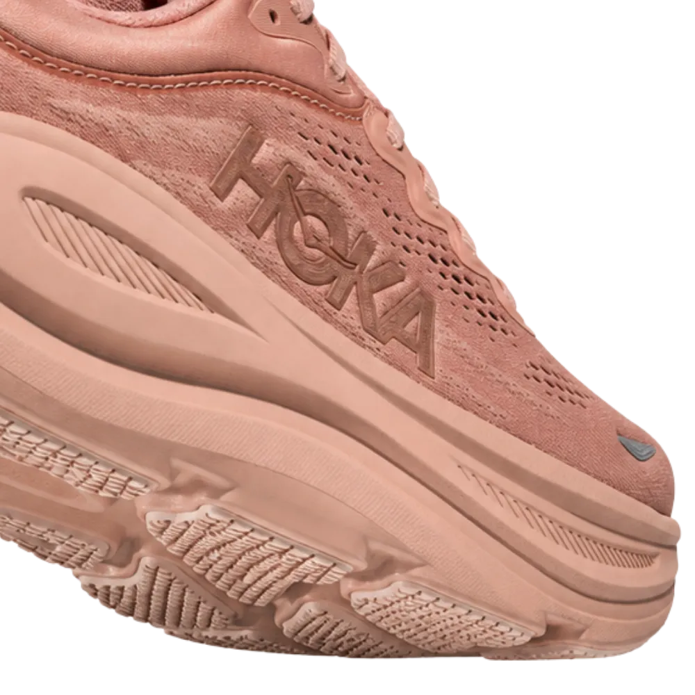 HOKA Bondi 9 Sienna Rose Gold Sneaker