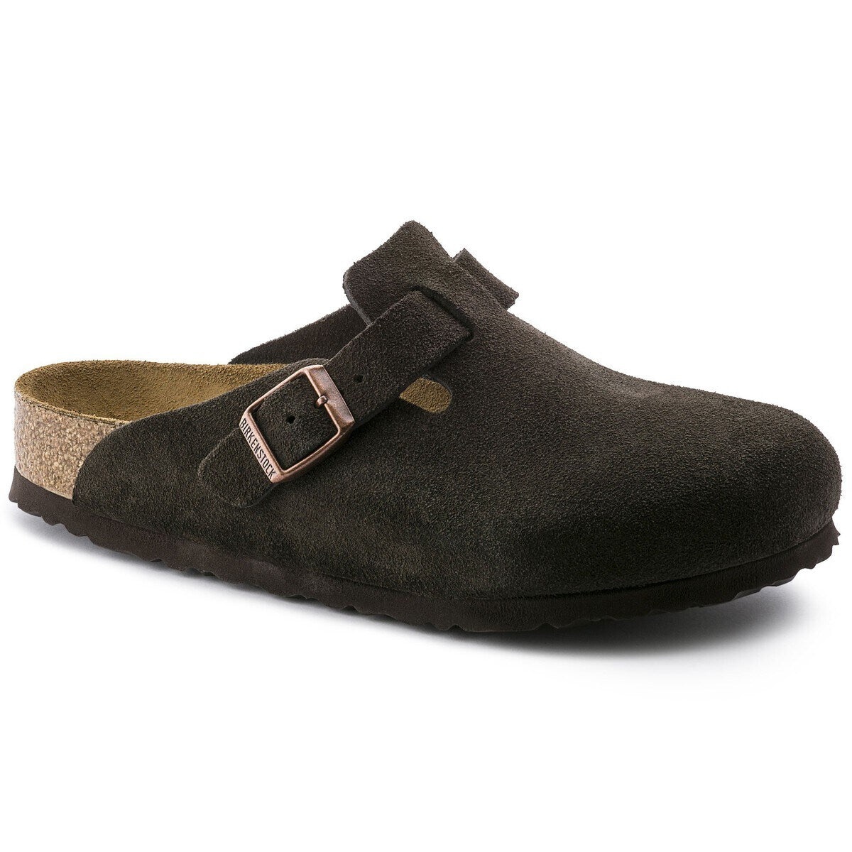 Birkenstock Boston Soft Footbed Suede Leather Mocha