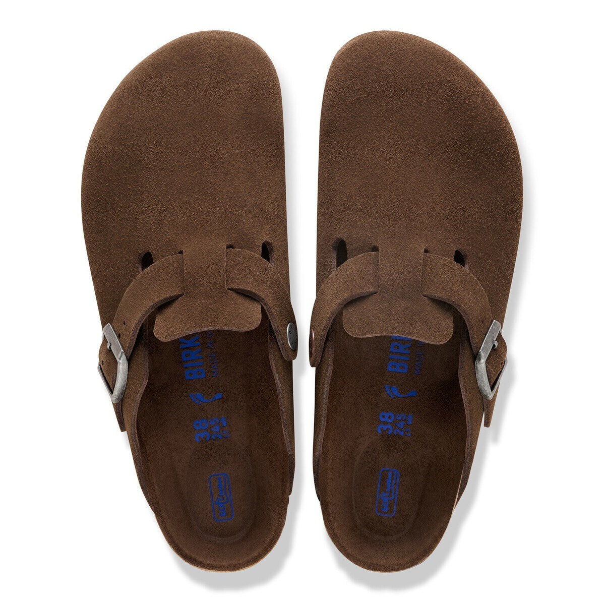 Birkenstock Boston Soft Footbed Suede Leather Carafe Tonal FB