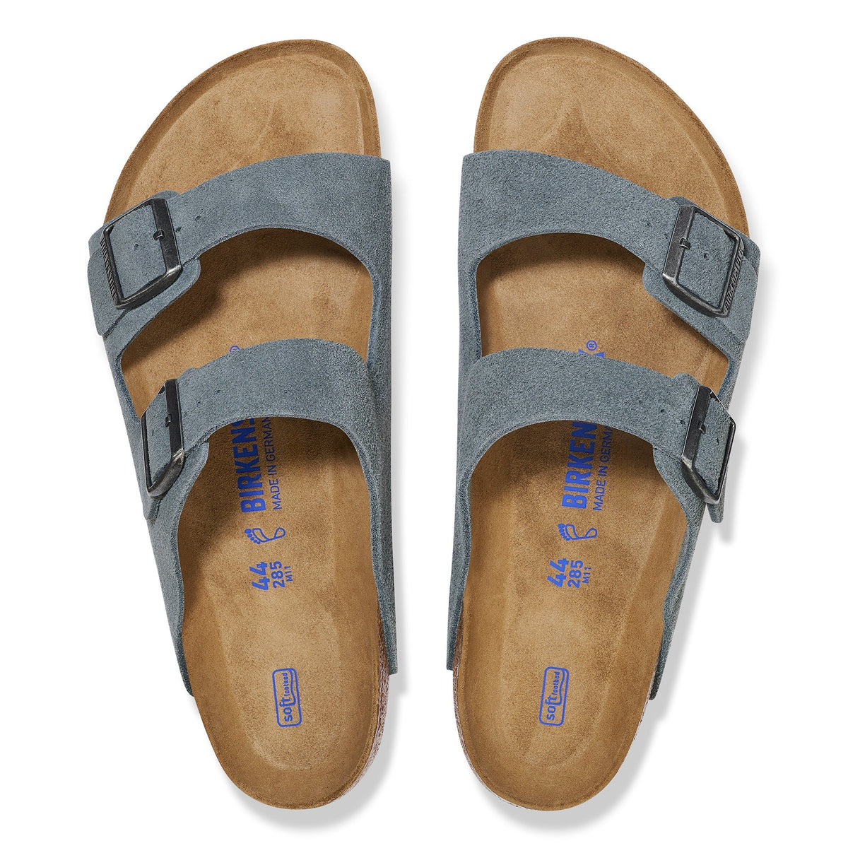 Birkenstock Arizona Soft Footbed Basalt Gray Suede Sandal