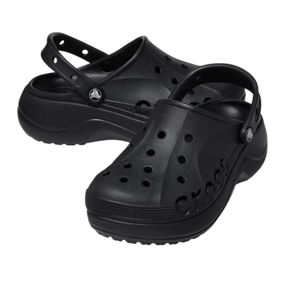 Crocs Baya Platform Clog 'Black'