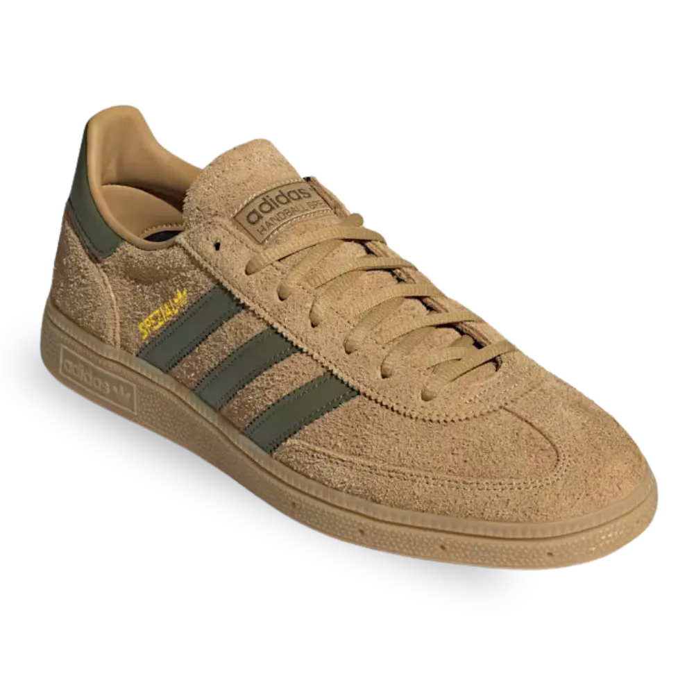 Adidas Handball Spezial Men's Beige Olive Green Sneaker