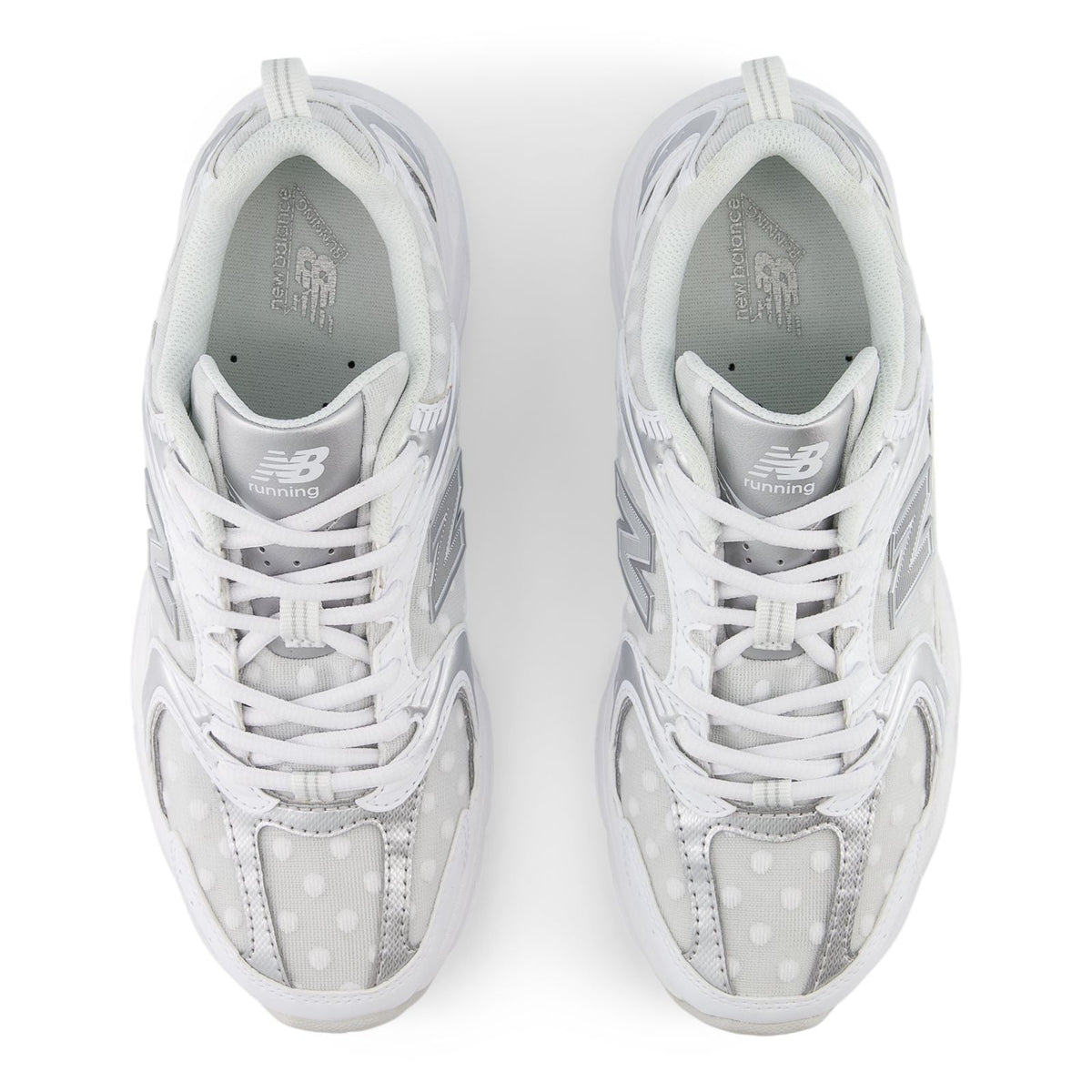 New Balance – 530 – White Silver Metallic Polka Dots 3